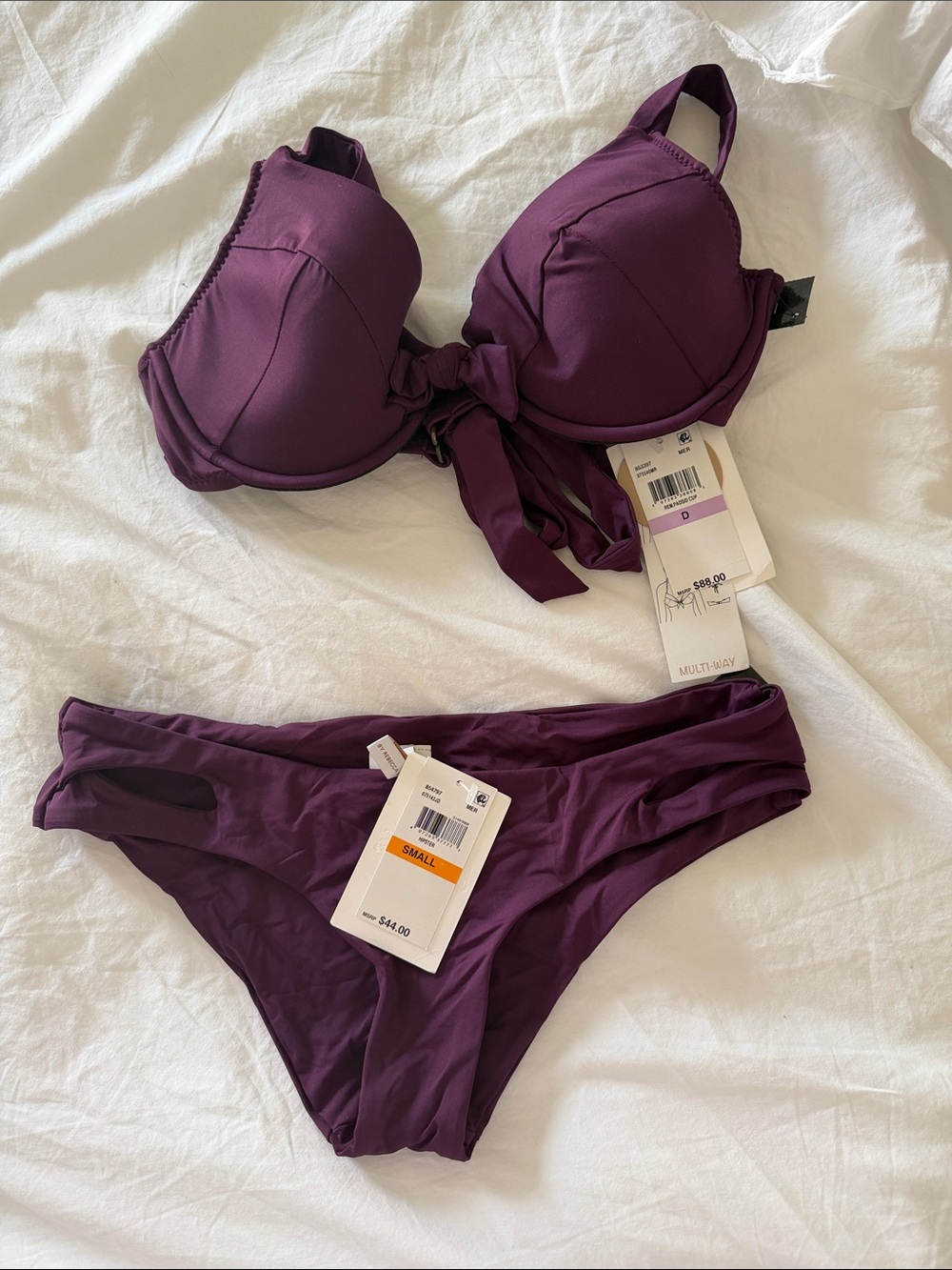 BECCA Deep Plum Push-Up Bikini Set